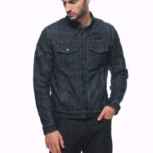 DAINESE DENIM 1643 TEX MOTORCYCLE JACKET IN FABRIC Blue SIZE 48/M